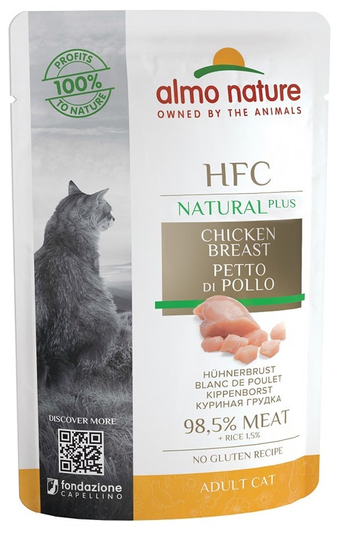 HFC PLUS CAT PETTO POLLO 55G-1