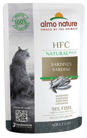 Almo Nature HFC Natural Plus Cibo Umido Sardina Per Gatti Adulti Bustina 55g-2