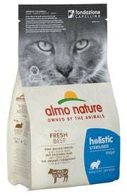 Almo Nature Sterilised Cibo Secco Con Manzo E Riso Per Gatti Adulti Sacco 400g-3