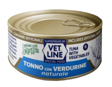 Vet Line Gatto Tonno E Verdure Lattina 70gr-2