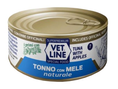 Vet Line Gatto Tonno E Mele 70gr-2