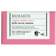 Bioearth Sapone Solido Viso Rosa Mosqueta/Avocado Bio Pelle Secca/Matura 150g  - 2
