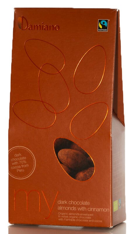 Damiano Mandorle Bio Al Cioccolato Fondente & Cannella 100g-1