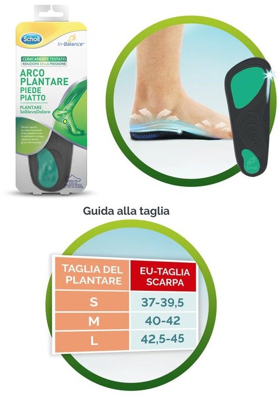SCHOLL PLANTARE ARCO M 2PZ-2