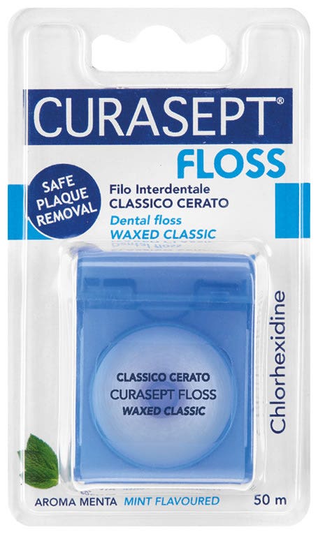 Curasept Classico Floss Cerato Clorexidina 50m  - 1