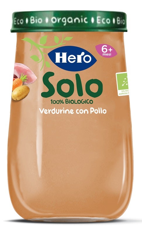 Hero Solo Omogeneizzato Verdurine con Pollo 190g 6 Mesi+-2