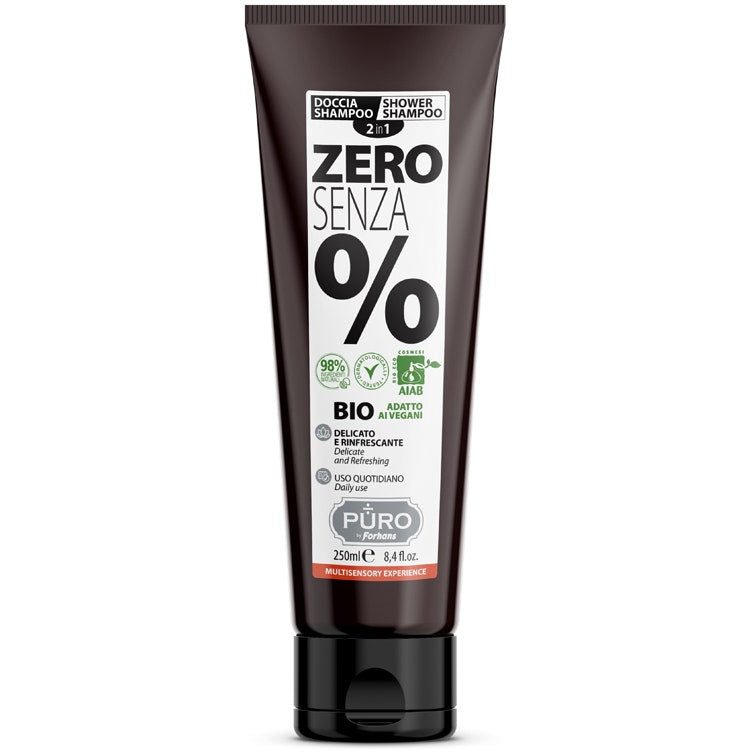 Forhans Puro Doccia Shampoo Delicato/Rinfrescante Zero Senza % 250ml  - 2