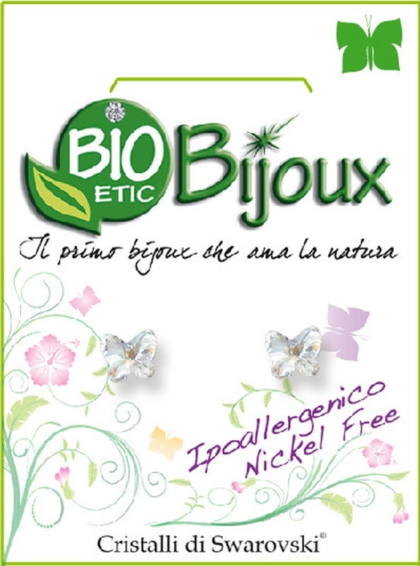 Bio Bijoux Orecchino Farfalla 5mm Crystal  - 1