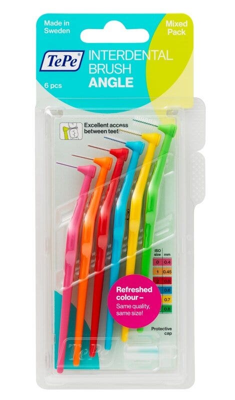 Tepe Angle Confezione Mista Scovolini Angolati Per Pulizia Interdentale  Misure Iso 0-5 6 Pezzi-1