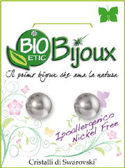 Biotec Bijoux Orecchino Perla Light Grey 8mm    - 1