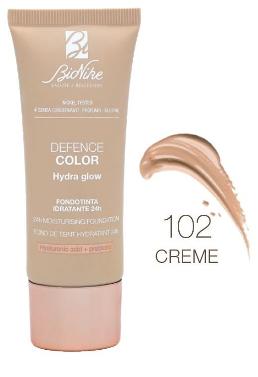 Bionike Defence Color Fondotinta Hydra Glow 102 Creme 30ml-2