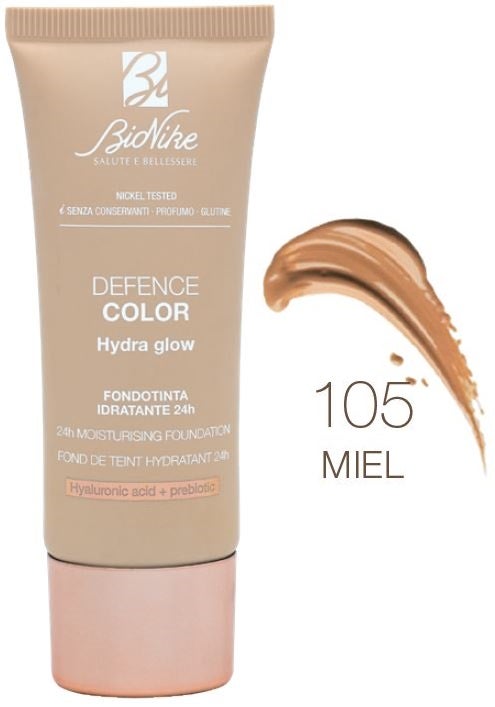 Bionike Defence Color Fondotinta Hydra Glow 105 Miel 30ml-2