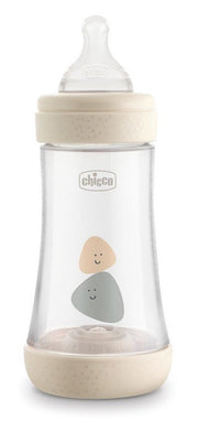 Chicco Perfect 5 Biberon 240 ml Beige- Flusso MEDIO - 1