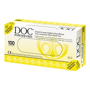 Doc Powder Free Guanto Lattice Rivestimento Polimerico Taglia Small 100 Pezzi  - 1