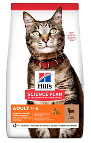 Hill's Science Plan Adult 1 - 6 Anni Crocchette Agnello Per Gatti Sacco 1,5kg-1