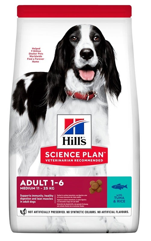 Hill's Science Plan Medium Adult Con Tonno E Riso Cibo Secco Per Cani 2,5kg-2