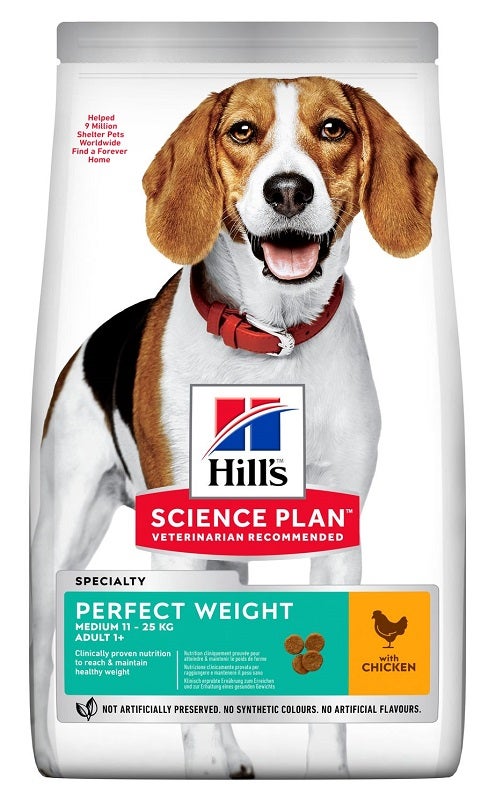 Hill's Science Plan Perfect Weight Medium Adult 1+ Chicken 2kg-2