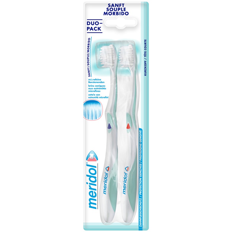 Meridol Spazzolino Morbido Protezione Gengive 2 Pezzi  - 2