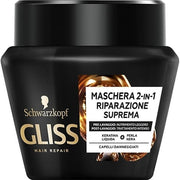 Schwarzkopf Gliss Maschera 2In1 Riparazione Suprema 300ml - 2