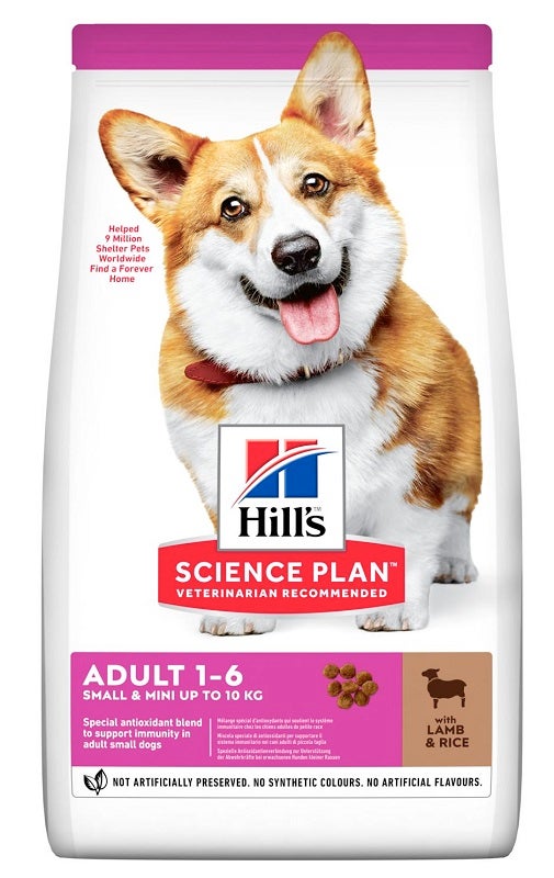 Hill's Science Plan Small & Mini Adult Con Agnello E Riso Cibo Secco Per Cani 1,5kg-2