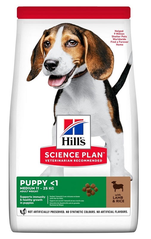 Hill's Science Plan Puppy <1 Medium 11-25 Kg Lamb & Rice 800g-2