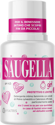 Saugella Girl Protettivo e Lenitivo Detergente Intimo 100ml-2