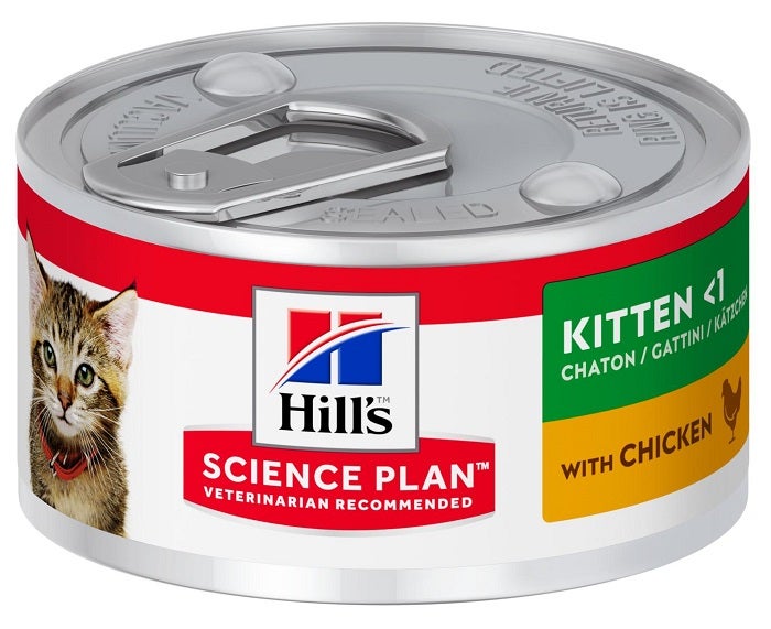 Hill's Science Plan Kitten Alimento per Gattini con Pollo Lattina 82gr-2