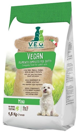 Marpet Vegan Dog Cibo Secco Per Cani Taglia Mini Sacco 1,5Kg-2