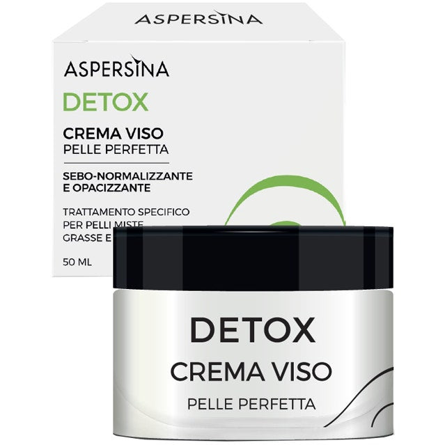 Aspersina Detox Crema Viso Pelli Miste/Grasse/Impure 50ml - 2