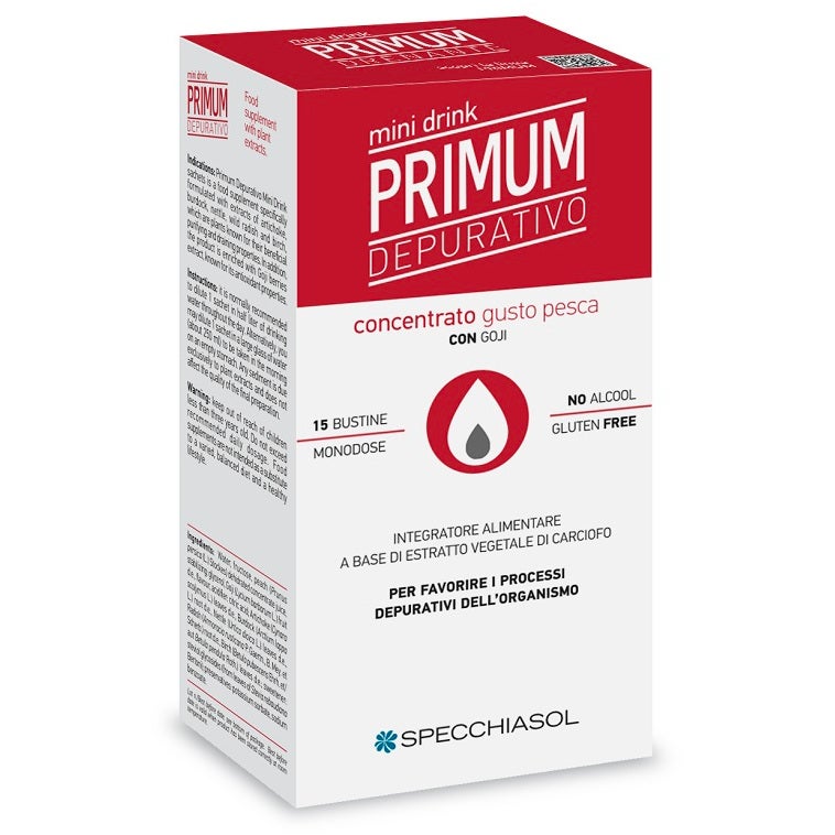 Specchiasol Primum Depurativo Minidrink Pesca 15 Stick Da 10ml-3