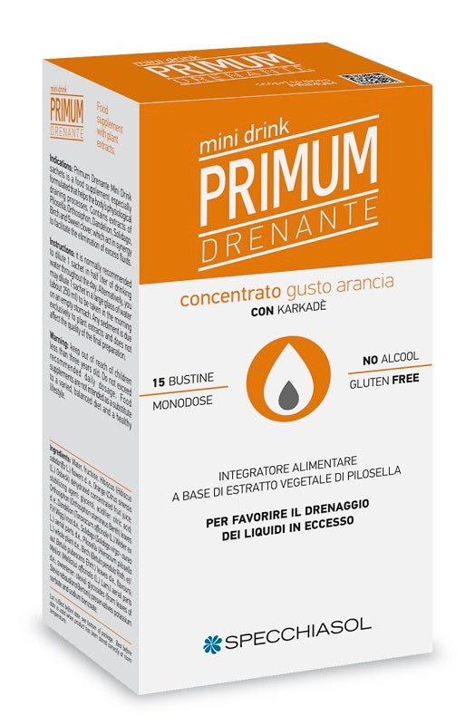 Primum Drenante Gusto Arancia Minidrink 15 Bustine -2