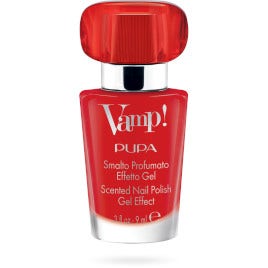 Pupa Vamp! Smalto Profumato Effetto Gel 202 Carnal Red 9ml  - 1