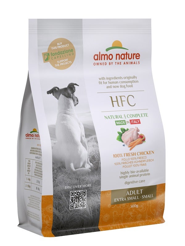 Almo Nature HFC Cibo Secco Pollo Per Cani Adulti Taglia Mini E Piccola Sacco 300g-2