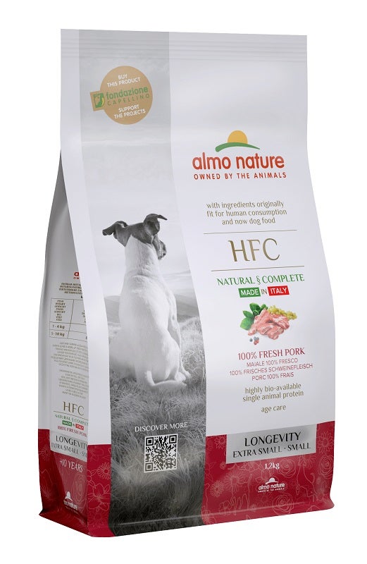 Almo Nature HFC Longevity Crocchette Maiale Cani Adulti Taglia Mini E Piccola Sacco 1,2kg-2