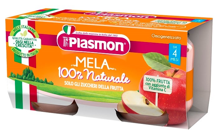 Plasmon Omogeneizzato Mela 2X80g 4Mesi+-1