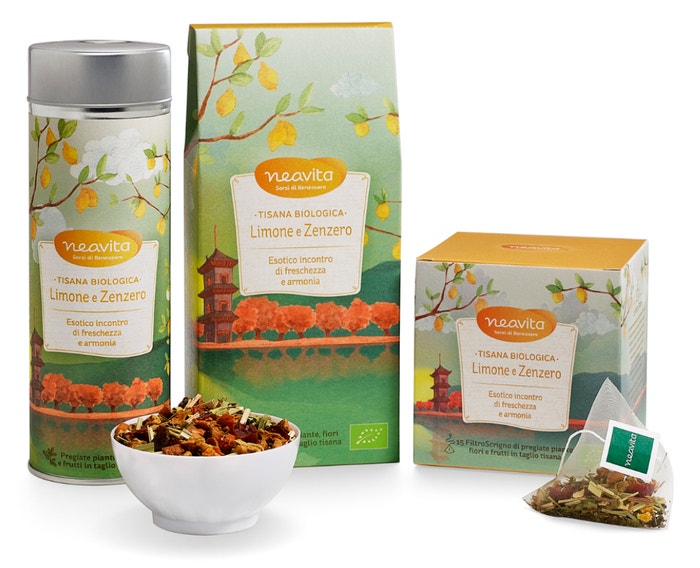 Neavita Ricarica Tisana Biologica Limone E Zenzero 80g-1