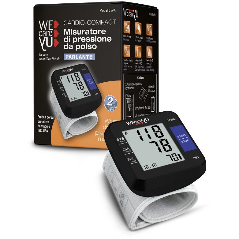 Wecareyu Cardio-Compact Misuratore Pressione Da Polso Parlante   - 2