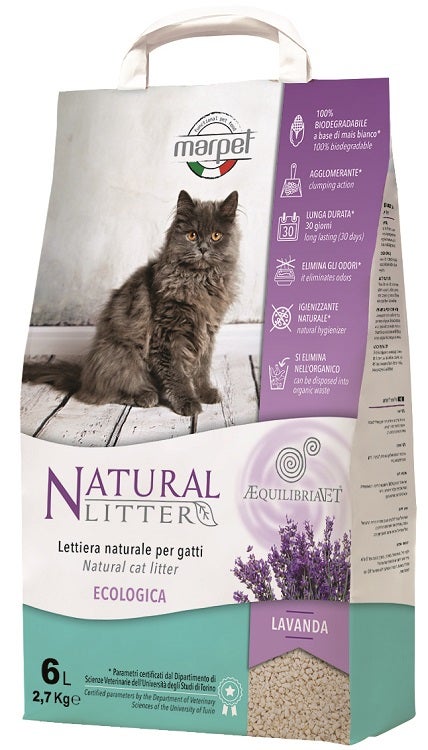 Marpet Natural Litter Lettiera Per Gatti Profumazione Lavanda 6 Litri-2