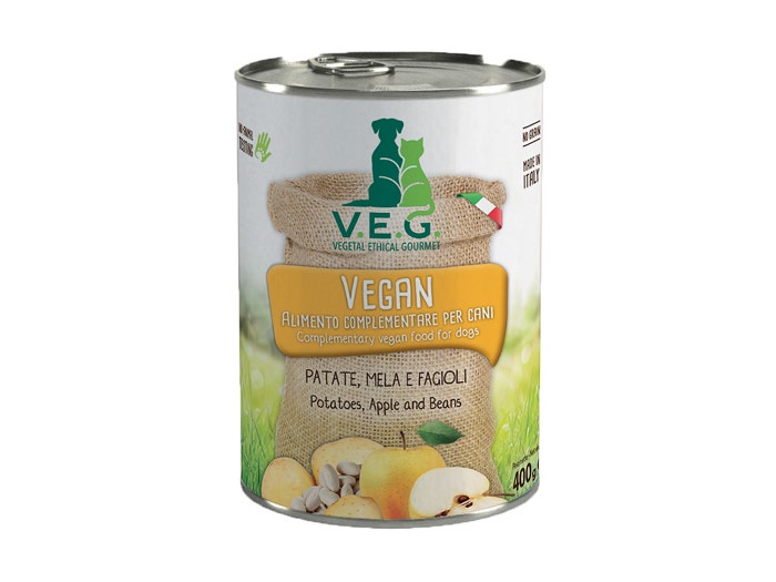 Marpet Vegan Dog Patate/Mela/Fagioli Cibo Umido Per Cani Adulti Scatoletta 400g-2