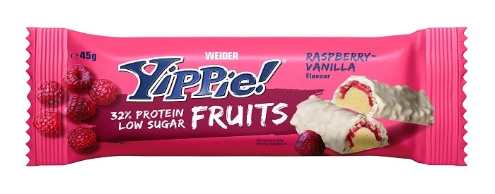 Weider Yippie Fruits Barretta Proteica Lampone Vaniglia 45g-1