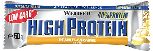 Weider Low Carb High Protein Barretta Proteica Gusto Arachidi & Caramello 50g-1
