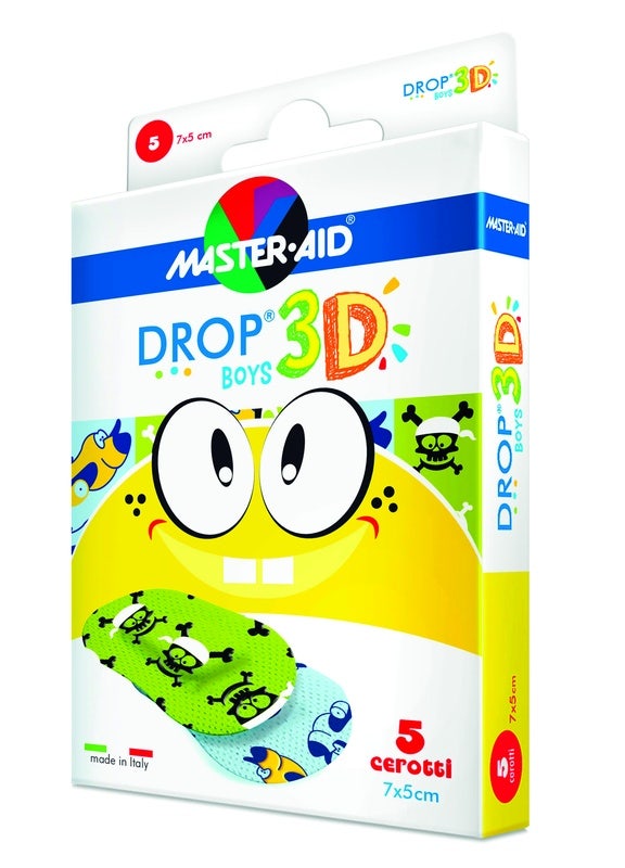 Master Aid Drop3D Boys Cerotti 5 Pezzi 7x5cm  - 1