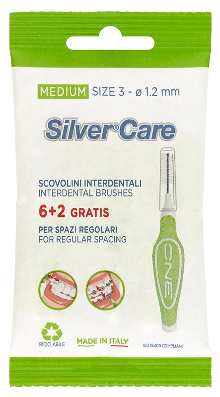 Silvercare Scovolino Interdentale Medio 8 Pezzi-1