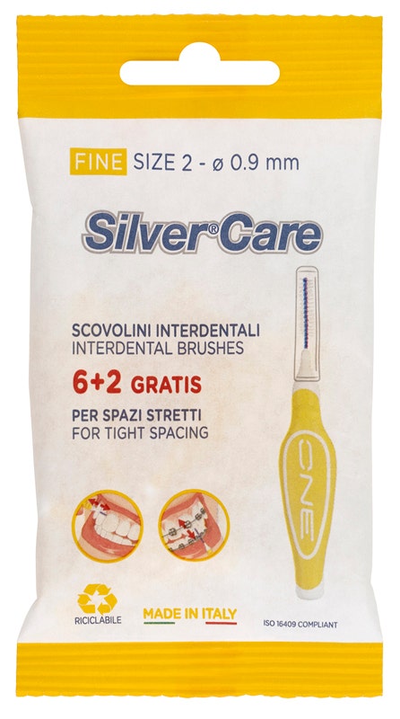 Silvercare Scovolino Interdentale Fine 8 Pezzi-1