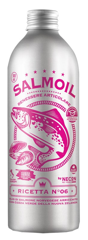 Necon Salmoil Ricetta 6 Benessere Articolare Alimento Complementare Per Cani E Gatti 500ml-2