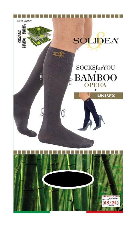 SOCKS FY BAMBOO OPERA NERO L-1