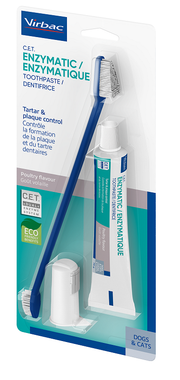 Virbac Kit Dentifricio Enzimatico + Spazzolino Per Cane/Gatto 1 Kit-2