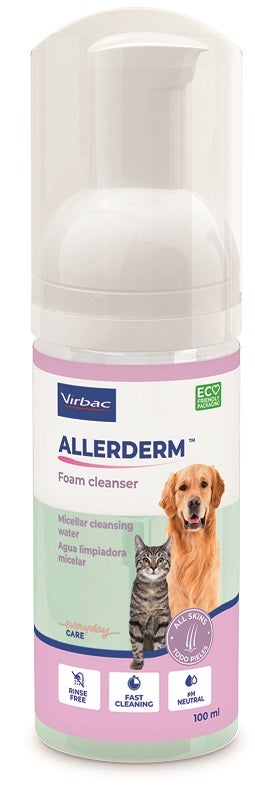 Virbac Allerderm Foam Cleanser 100ml-2