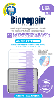 Biorepair Soft Pick Large Scovolini In Gomma 40 Pezzi-1