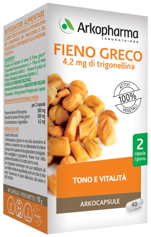 Arkopharma Fieno Greco 40 Capsule-1